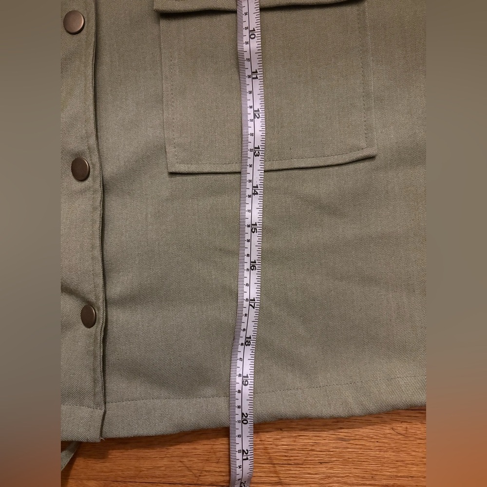 Sadie & Sage women's military style jacket Green Spring Coat - Picture 8 of 9